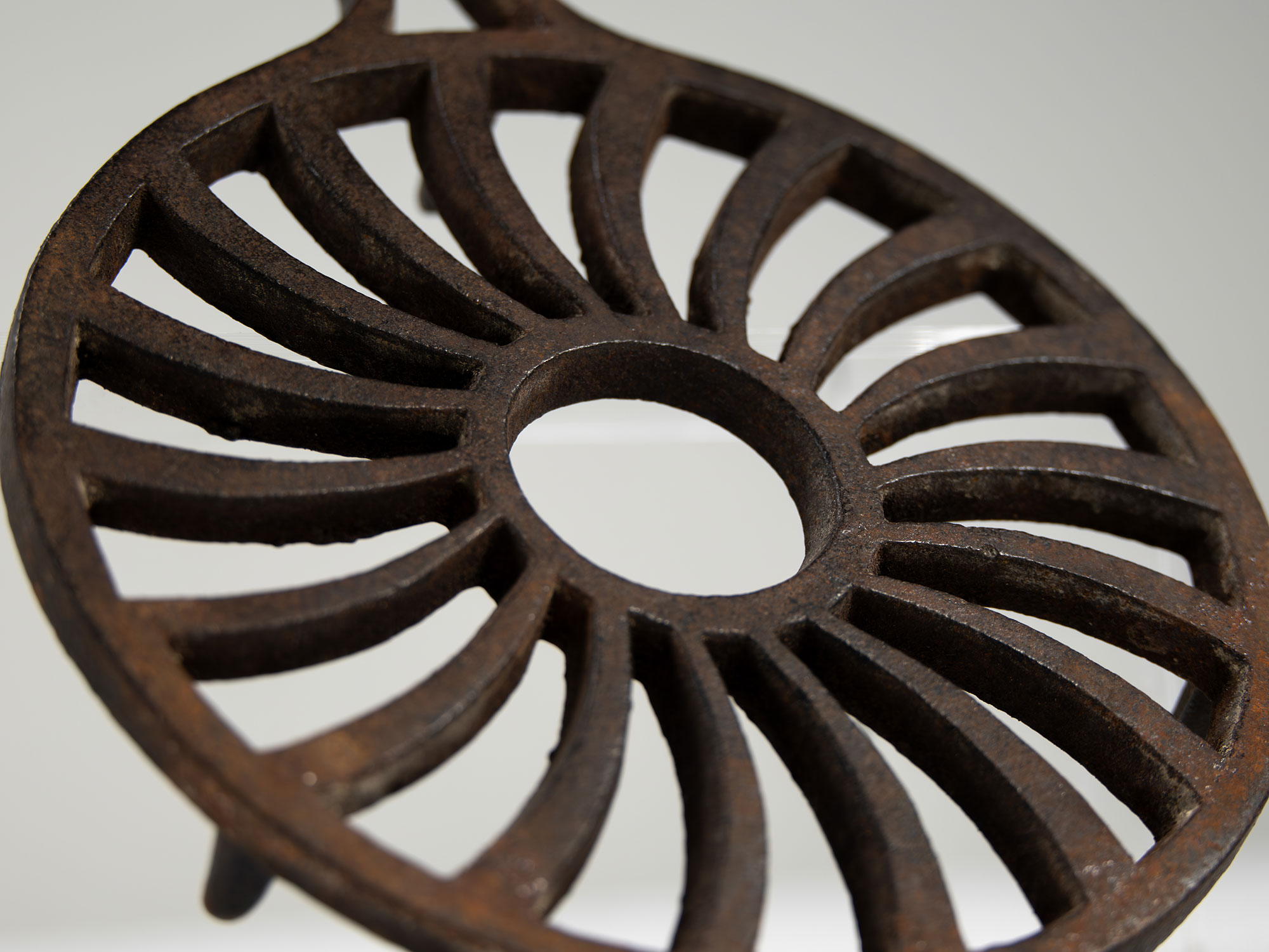 Wrought iron and cast iron trivets, Mrs. William Rockwood American Collection